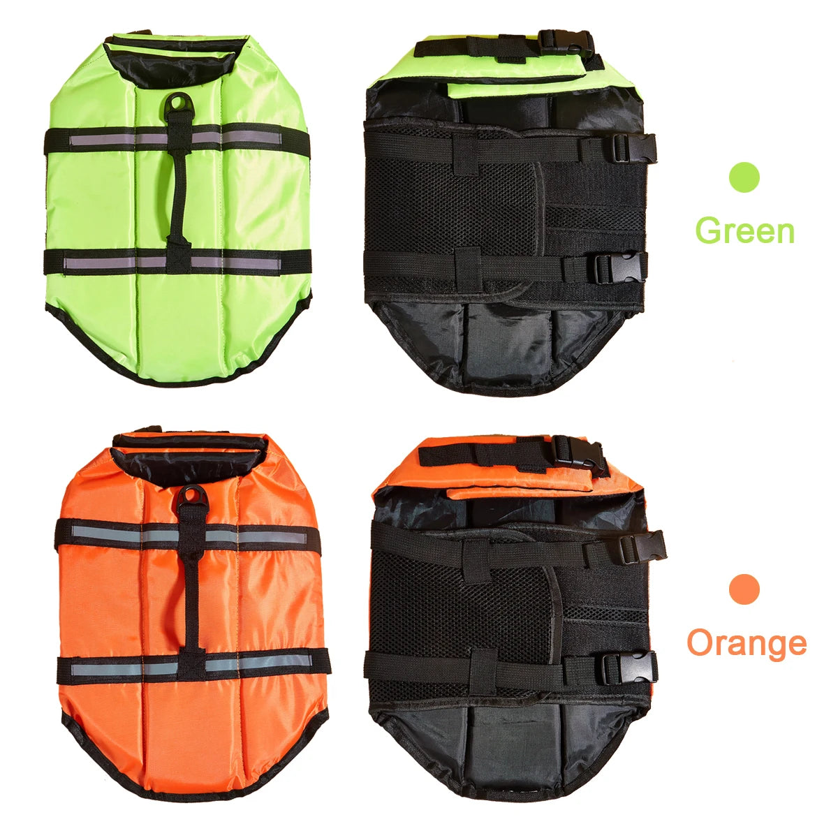 Reflective Dog Life Jacket – Adjustable Safety Vest for Swimming & Boating