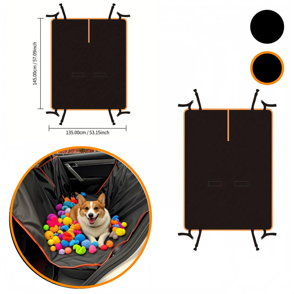 Oxford Dog Back Seat Cover - Waterproof & Scratchproof Hammock